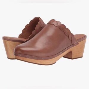 Mille Braided Leather Mule Clogs Size 8